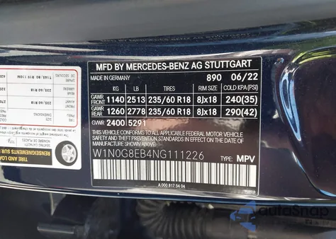 2022 Mercedes-Benz Glc 300 4Matic Suv z USA, uszkodzony, nr VIN W1N0G8EB4NG111226